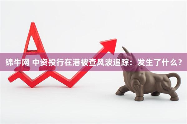 锦牛网 中资投行在港被查风波追踪：发生了什么？