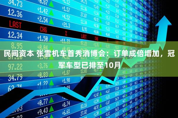 民间资本 张雪机车首秀消博会：订单成倍增加，冠军车型已排至10月